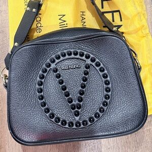 Valentino By Mario Valentino Mia Rockstud Leather Camera Bag